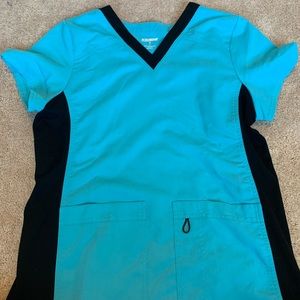 Teal scrub top